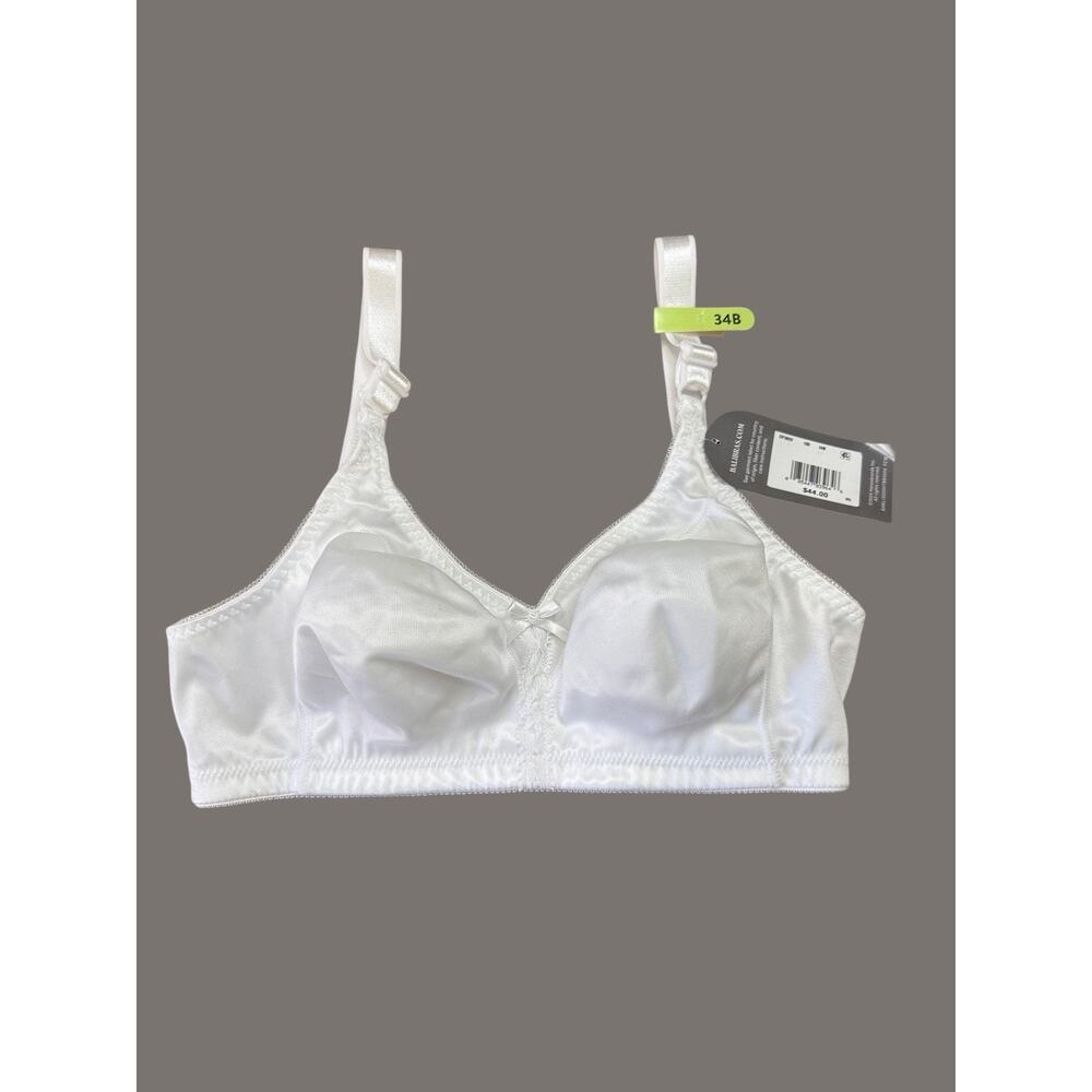 NWT Bali Wirefree Bra 34B White Lightweight Comfort Everyday